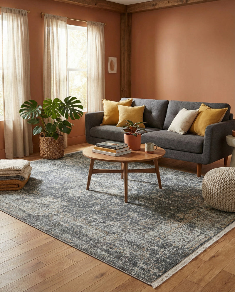 Caribbean Breeze Collection Area Rug -  Utila Rectangle Fume Gray  lifestyle 26