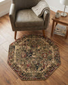 Neptune Elegance Collection Area Rug -  Galatea (Green) Octagon Green  lifestyle 76