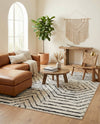 Marrakech Mosaic Collection Area Rug -  Tangier Rectangle Black and White  lifestyle 8
