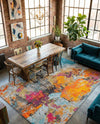 Colorburst Oasis Collection Area Rug -  Spectrum Rectangle Multi  lifestyle 8