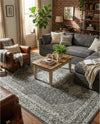 Dover Terrace Collection Area Rug - Marina (Dark Gray) Rectangle Dark Gray  lifestyle 9