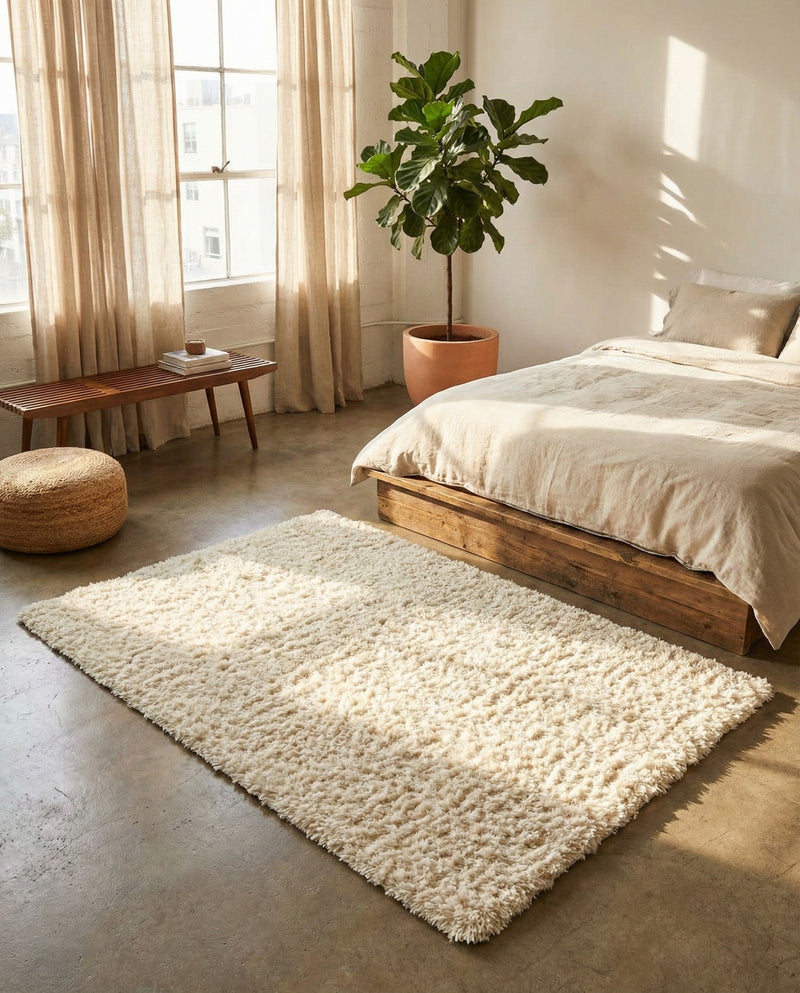 Eternal Plush Oasis Collection Area Rug -  Tranquility (Pearl) Rectangle Pearl  lifestyle 26