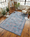 Zahara Oasis Collection Area Rug -  Marrakech Rectangle Blue  lifestyle 25