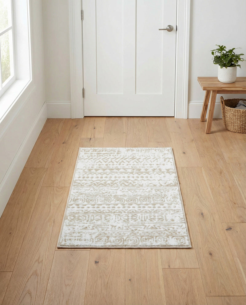 Sanctuary Retreat Collection Area Rug -  Refuge Rectangle Snow White  lifestyle 29