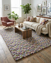 Woolen Sphere Collection Area Rug - Orbsburg (Pink and Purple) Rectangle Pink and Purple  lifestyle 4