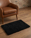 Plush Oasis Collection Area Rug - Serenity (Jet Black) Rectangle Jet Black  lifestyle 28
