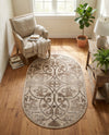 Andes Summit Collection Area Rug -  Merida Oval Dark Beige  lifestyle 44