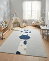 Wonder Tykes Collection Area Rug -  Wonderland Rectangle Gray  lifestyle 15