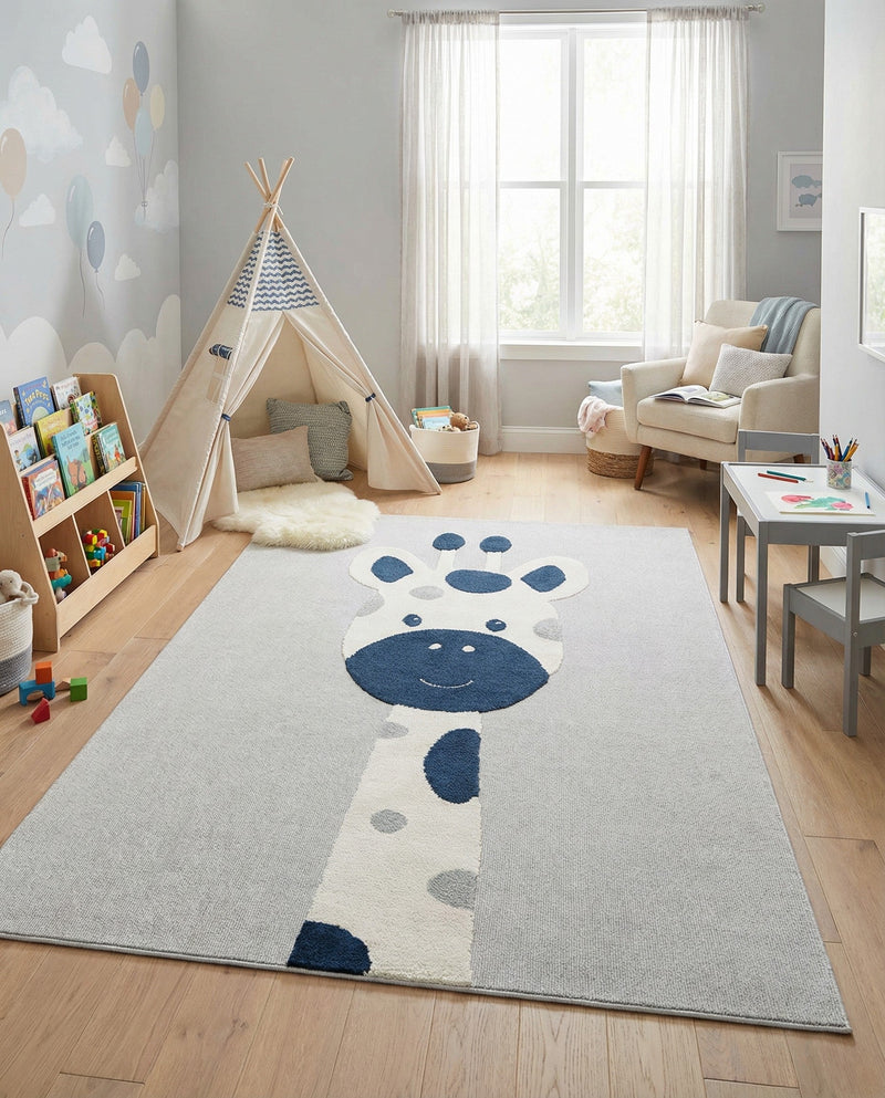 Wonder Tykes Collection Area Rug -  Wonderland Rectangle Gray  lifestyle 15