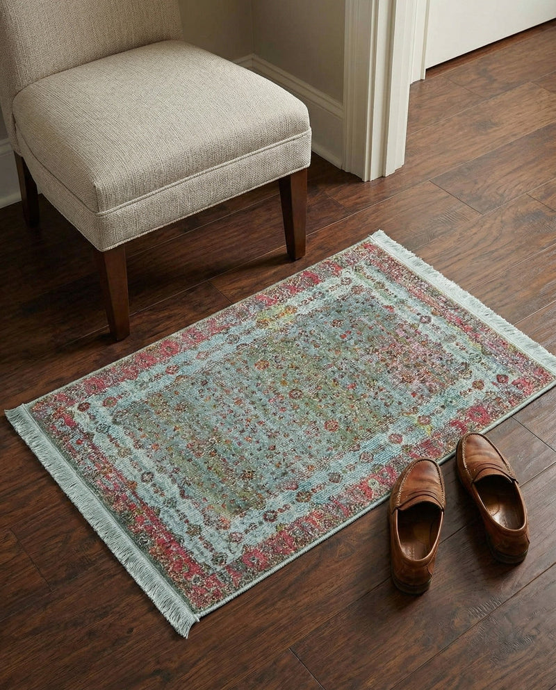 Caribbean Breeze Collection Area Rug -  Juniper Rectangle Blue  lifestyle 10