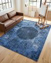 Laguna Sands Collection Area Rug - Catalina Rectangle Overdyed Blue  lifestyle 44
