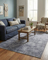 Sahara Essence Collection Area Rug - Oasis (Gray) Rectangle Gray  lifestyle 17