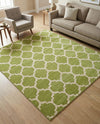 Lattice Gardens Collection Area Rug -  Bloomfield (Light Green) Square Light Green  lifestyle 59