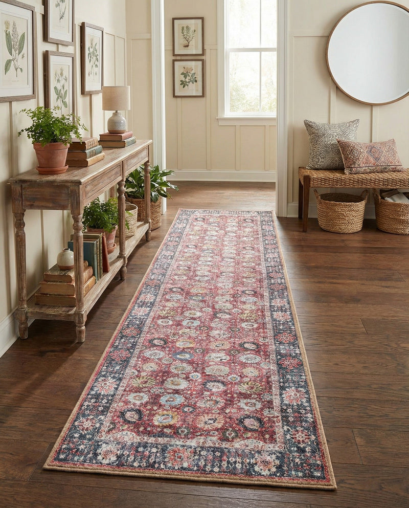 Heritage Elegance Collection Area Rug -  Gatchina Runner Vintage Red  lifestyle 58
