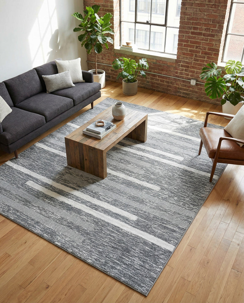 Cathedral Elegance Collection Area Rug - Chapel Rectangle Gray  lifestyle 25