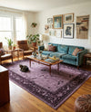 Horizon Collection Area Rug -  Apex (Purple) Rectangle Purple  lifestyle 16