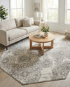 Riviera Elegance Collection Area Rug -  Monaco (Light Gray) Octagon Light Gray  lifestyle 69