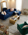 Hollywood Luxe Collection Area Rug - Sunset (Gray Gold) Rectangle Gray Gold  lifestyle 3