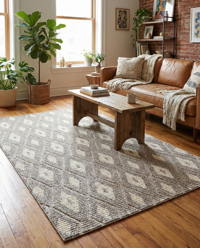 Sienna Collection Area Rug - Umbria Rectangle Cloud Gray  lifestyle 51