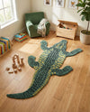 Whimsy Wonders Wool Collection Area Rug -  Bayou Rectangle Green  lifestyle 4