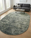 Sahara Essence Collection Area Rug - Oasis (Green) Oval Green  lifestyle 32
