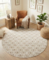 Coastal Haven Collection Area Rug -  Seafarer Round Ivory  lifestyle 43