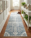 Coastal Haven Collection Area Rug -  Shoreline Runner Gray  lifestyle 69