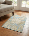 Seaside Blooms Collection Area Rug -  Shalimar Rectangle Soft Blue  lifestyle 18