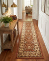Jaipur Elegance Collection Area Rug -  Nahargarh (Brick Red Light Rose) Runner Brick Red Light Rose  lifestyle 29