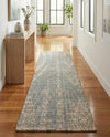 Savannah Threads Collection Area Rug -  Kalahari Runner Antique Blue  lifestyle 51