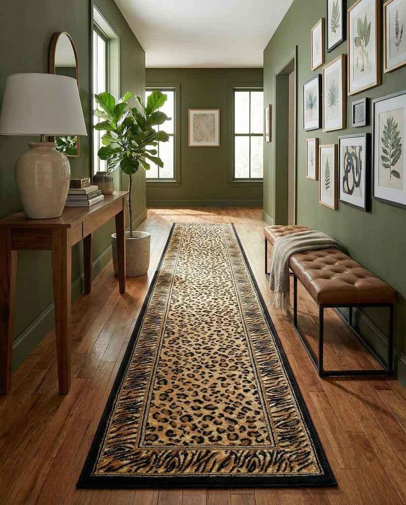 Savannah Sojourn Collection Area Rug -  Chobe Runner Light Brown  lifestyle 49