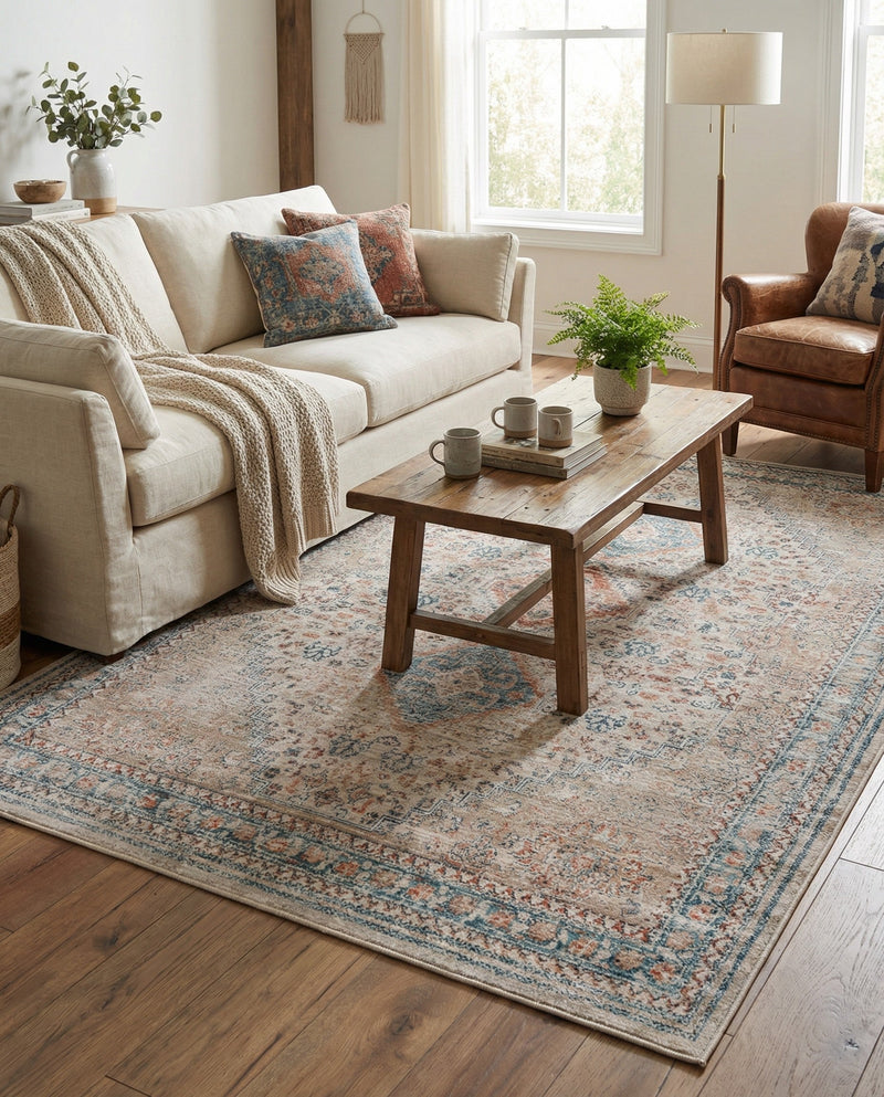 Coastal Haven Collection Area Rug -  Harborview Rectangle Multi  lifestyle 28
