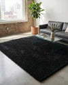 Plush Oasis Collection Area Rug - Serenity (Jet Black) Rectangle Jet Black  lifestyle 17
