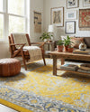 Caribbean Breeze Collection Area Rug -  Andros Rectangle Yellow  lifestyle 54