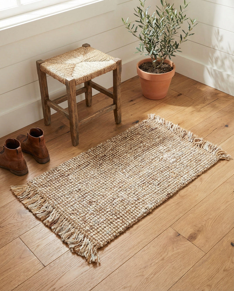 Savannah Jute Collection Area Rug - Tahoe Rectangle Natural  lifestyle 4