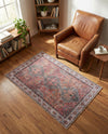 Heritage Elegance Collection Area Rug -  Uffizi Rectangle Rust Red  lifestyle 18