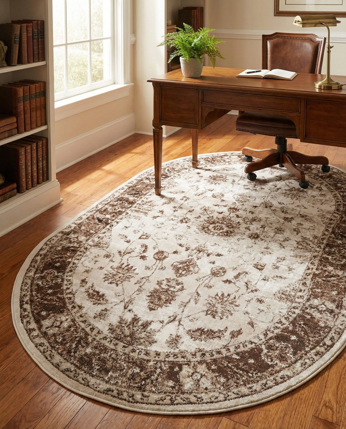 Andes Summit Collection Area Rug -  Aconcagua Oval Cream  lifestyle 81