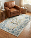 Parisian Elegance Collection Area Rug - Versailles (Gray) Rectangle Gray  lifestyle 16