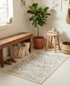 Savannah Soiree Collection Area Rug -  Everglade (White) Rectangle White  lifestyle 18