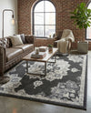 Beverly Grove Collection Area Rug - Melrose (Charcoal) Rectangle Charcoal  lifestyle 22