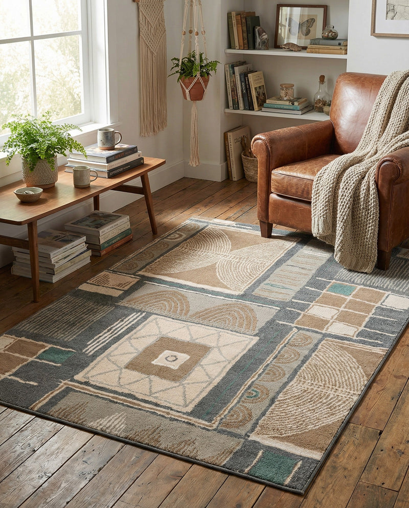 Savannah Sojourn Collection Area Rug -  Tsavo Rectangle Multi  lifestyle 27