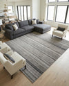 Jewel Oasis Collection Area Rug - Sapphire (Gray) Square Gray  lifestyle 40