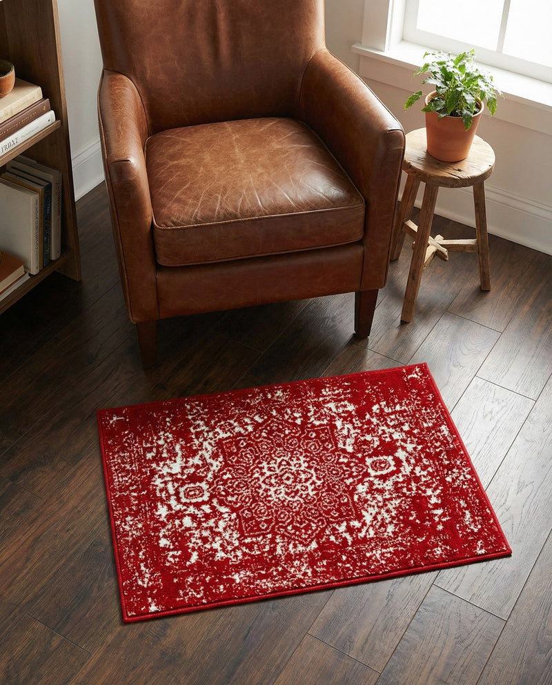 Georgetown Rugs Collection Area Rug - Dupont (Red) Rectangle Red  lifestyle 10