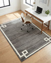 Metro Heights Collection Area Rug -  Bronx Rectangle Gray  lifestyle 30