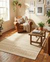 Marina Collection Area Rug - Marina Rectangle Ivory and White  lifestyle 57