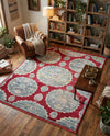 Arcadia Rugs Collection Area Rug -  Atlantis (Red) Rectangle Red  lifestyle 9
