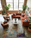 Chromatic Oasis Collection Area Rug -  Fresco Rectangle Multi  lifestyle 21