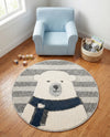 Wonder Tykes Collection Area Rug -  Dreamland Round Gray  lifestyle 47