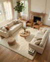 Cozy Comfort Shag Collection Area Rug - Haven (White) Rectangle White  lifestyle 15