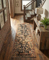 Neptune Elegance Collection Area Rug -  Galatea (Black) Runner Black  lifestyle 25